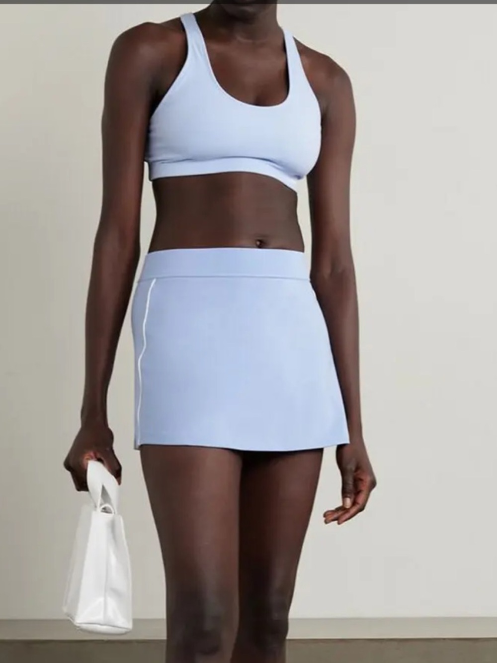 Sporty & Rich Tennis Skirt in Light Blue Size Medium